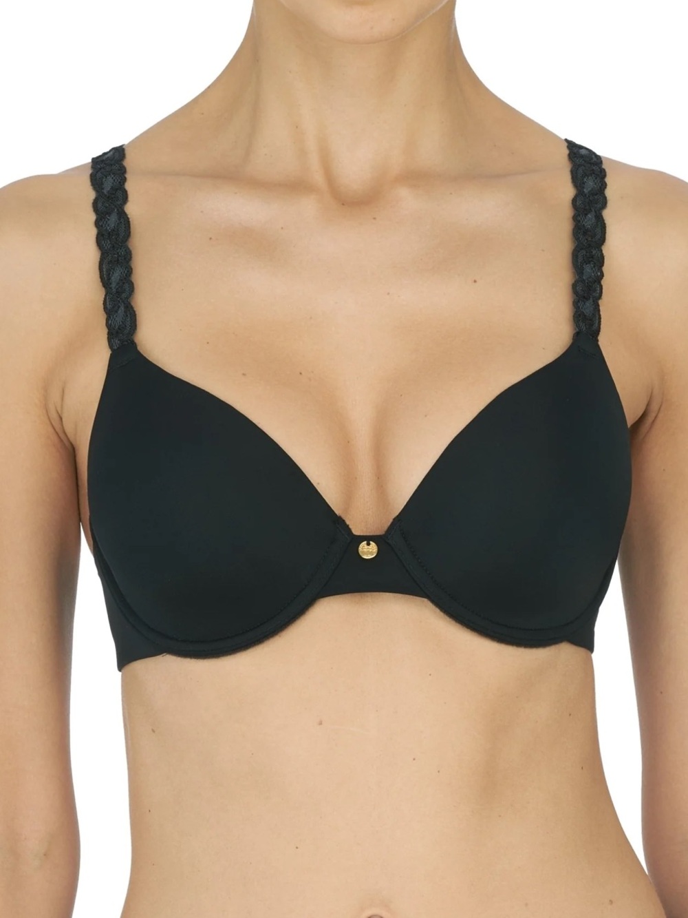 Natori PURE LUXE SHAPING PLUNGE UNDERWIRE T-SHIRT BRA Size 34 C